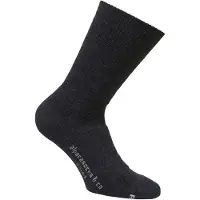 Alpacasocks - Merino Hiking 2-Pack Solid - Calcetines de merino size 45-48, negro