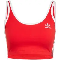 Adidas Originals Adicolor 3 Stripes Bra Top Better Scarlet Talla: L | Sujetadores Deportivos Outlet | Mujer | Rojo