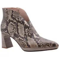 Hispanitas para mujer. HI254270 Botines de Piel Atlanta taupe (39), 5 a 8cm, Cremallera, Casual, Animal print, outlet 2026.