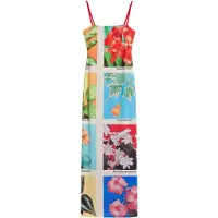 Desigual , Vestido largo postales Tyler McGillivary, Poliester, M