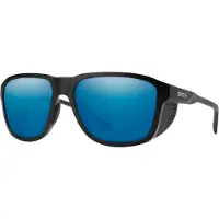 Smith - Gafas de sol - Embark Matte Black ChromaPop Glass Polarized Blue Mirror - Negro