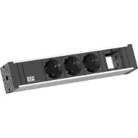 Bachmann Universal: 3 tomas de corriente con toma de tierra, 1 toma de corriente con interruptor diferencial (ABD)