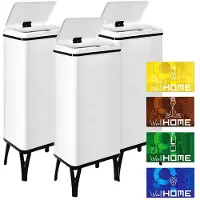 Wellhome Botes De Basura Inteligentes 60l 3 Unidades