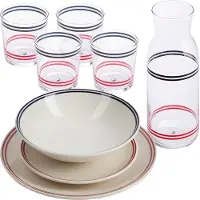 El Ganso Vajilla Con Botella Y 4 Vasos 1.2l 345ml 12 Piezas