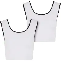 Urban Classics Top negro / blanco