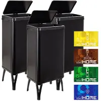 Wellhome Botes De Basura Inteligentes 50l 3 Unidades