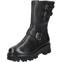 Paul green Botas 'Schnürstiefelette Damen 8162 016 Glattleder in schwarz' negro