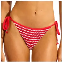 Seafolly - Women's Hipster Tie Side - Parte inferior de bikini size 40, fucsia