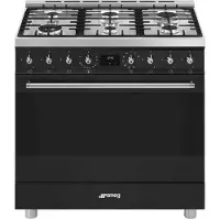 Smeg Cocina De Gas Natural Con Horno C9gmmb2 90 Cm 6 Fuegos