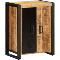vidaXL Mueble aparador de 55x35x70 cm, madera de mango sin tratar