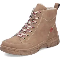 Rieker Botines con cordones marrón claro