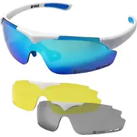 Yeaz Gafas de sol deportivas 'Sunup' azul / gris / blanco