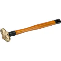 Bahco Martillo De Bola Antichispas Con Cabeza De Bronce Y Aluminio Y Mango De Madera 450g