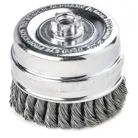Lessmann Cepillo Zopftopfbürste , diámetro 100 mm, con alambre de acero y aro de soporte