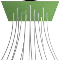 Creative Cables Krovnq4014f116 Xxl Kit De Rosa Cuadrada Verde Prado Rose-one