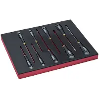 Bahco Juego De Destornilladores Slotted In Foam Tray 2-3 Fit&go 8 Unidades