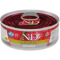 Farmina Comida Para Gatos Esterilizados N&d Con Calabaza Y Quinoa 80g 24 Unidades