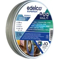 Edelco Discos De Corte De Metal Acs 60 T 125 Mm 10 Unidades