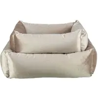 Trixie Cama para perros Malia, de esquina, color arena dorada, fabricada con materiales reciclados