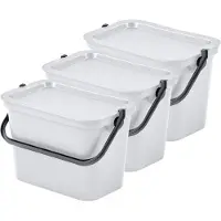Wellhome Papelera De Reciclaje Moda 5l 3 Unidades