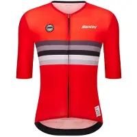 Santini - UCI World Champion Jersey - Maillot de ciclismo size XS, rojo