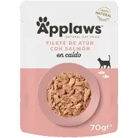 Applaws Alimento Húmedo Para Gatos De Atún Y Filete De Salmón 12x70g