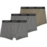 Name it Calzoncillo color barro / gris moteado / caqui / negro
