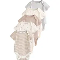 Next Pijama entero/body beige / ecru / beige oscuro / gris claro