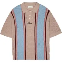 Prohibited Jersey 'Charlies' camelo / azul claro / chocolate / magenta