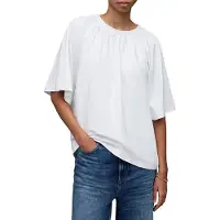 AllSaints Taylor Top Optic White Talla: XS | Camisetas de Seda Outlet | Mujer | Blanco