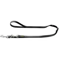 Hunter - Adjustable Leash Convenience - Correa para perro size Länge max. 200 cm - Breite 1,5 cm, negro