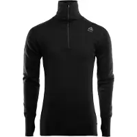 Aclima - Doublewool Polo Shirt Zip - Jerséis de lana merina size XXL, negro