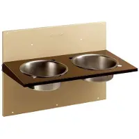 Ferplast Comedero Doble De Pared Inox Wall Ricka