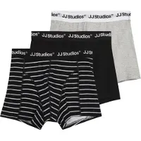 Jack & jones Junior Calzoncillo 'JACSOHO' gris moteado / negro / blanco