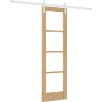 vidaXL Puerta corredera ORKDAL, color natural, 61 x 198,5 cm