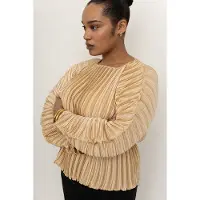 VIVEH Lolite Warm Sand Talla: 40/42 | Blusas Outlet | Mujer | Marrón