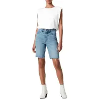 AllSaints Barry Long Denim Sho Light Indigo Talla: W27 | Pantalones Cortos Outlet | Mujer | Azul