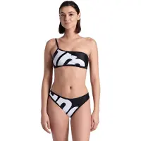 Arena Women's Logo Single Shoulder Bikin White Multi-black-b Talla: XL | Bikinis Outlet | Mujer | Blanco