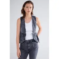 Summum Woman Denim Gilet Cotton Black Denim Black Denim Talla: 38 | Chaquetas Outlet | Mujer | Negro