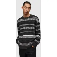 AllSaints Halldor Crew Charcoal Marl Talla: XL | Jerséis Outlet | Hombre | Negro
