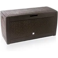 Prosperplast Caja de jardín BOXE MATUBA, 119 cm - 310 litros - color: umbra