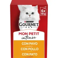 Purina Comida Húmeda Para Gatos Gourmet Mon Petit Aves 6x50g 8 Unidades
