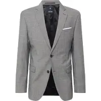 JOOP! Chaqueta saco gris moteado / blanco