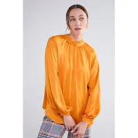 Summum Woman Top High Neck Silky Touch Orange Talla: 44 | Blusas Outlet | Mujer | Naranja