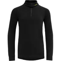 Devold - Junior Duo Active Merino Zip Neck - Ropa interior merino size 10 Years, negro