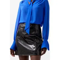 French Connection Emmett Pu Skirt Blackout Talla: 8 | Faldas de Cuero Outlet | Mujer | Negro