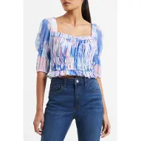 French Connection Dalla Verona Hallie Puff Slv Baja Blue Talla: XL | Blusas Outlet | Mujer | Azul