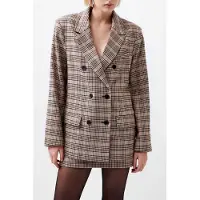 French Connection Gina Check Blazer Pink Check Talla: XS | Blazers Outlet | Mujer | Rosa