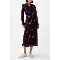 French Connection Ella Rose Ls Shirt Dress Marine Multi Talla: 8 | Blusón Outlet | Mujer | Rosa