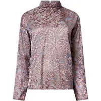 French Connection Becky Burnout Turtle Neck Top Bronze Multi Talla: XS | Blusas Outlet | Mujer | Marrón